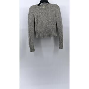TALULA Women's Gray Heather Crewneck Alpaca Blend Long Sleeve Knit Sweater SZ XS